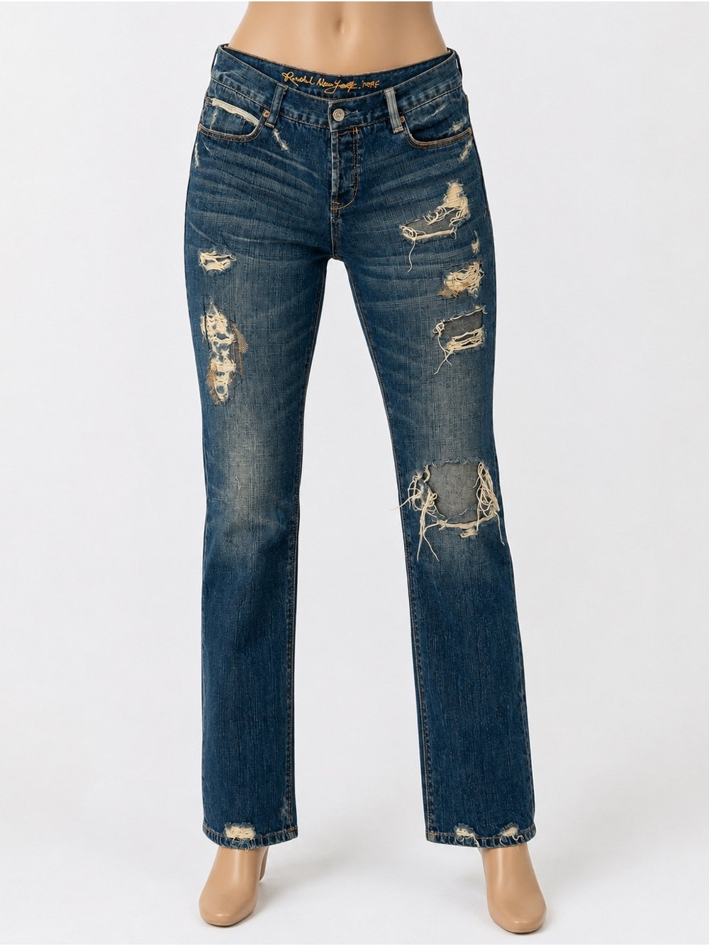 Ruehl No. 925 Women’s 26 Distressed Y2K Straight Leg Jeans